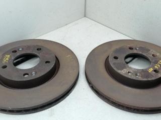 диск тормозной передний Hyundai Tucson 1 поколение 2006, 2.0 л., CRDi, дизель, АКПП, чёрный, передний привод