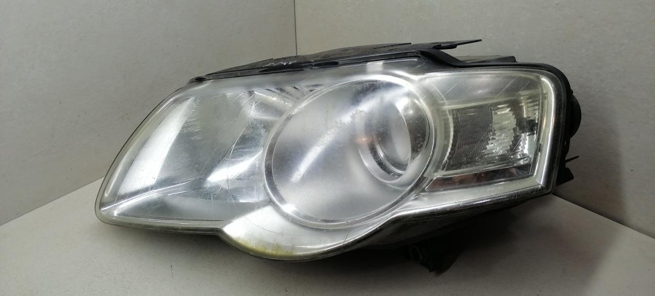 фара правая Volkswagen Passat B6 2008, 2.0 л., TDi, CBAB, дизель, 6МКПП, серебристый, универсал, 3C0941005J - фото №1