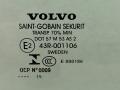 стекло двери передней правой Volvo S60 1 поколение 2001, 2.4 л., B 5244 T3, бензин, АКПП, черный, седан, передний привод - фото №2