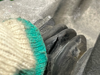 суппорт задний правый Ford Mustang 6 поколение S550 [рестайлинг] 2020, 2.3 л., бензин, АКПП, белый, кабриолет, задний привод, FR3C-2K327-FL