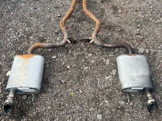 глушитель Ford Mustang 6 поколение S550 [рестайлинг] 2020, 2.3 л., бензин, АКПП, белый, кабриолет, задний привод, FR33-5L274-B