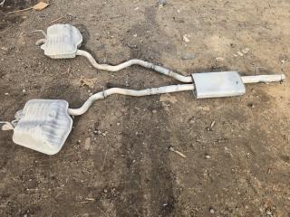 глушитель Ford Explorer 6 поколение U625 2020, 2.3 л., бензин, белый, задний привод