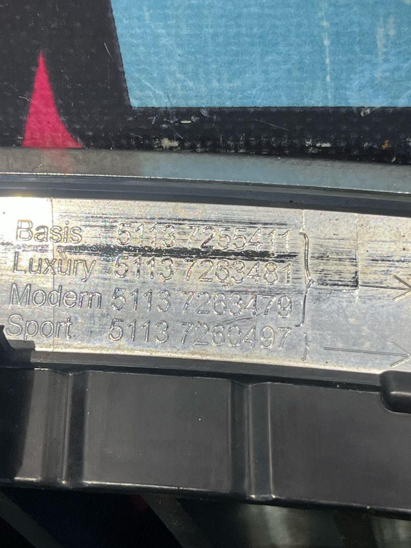 решетка радиатора BMW 3 серия F30/F31/F34 (2011 - 2016), 51137255411, 7255411 - фото №1