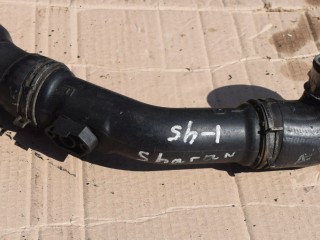 патрубок интеркулера Volkswagen Sharan 1 поколение [2-й рестайлинг] 2004, 1.9 л., AUY, дизель, МКПП, минивэн, 7M3145957F, 7M0145834A, 7M3145708B