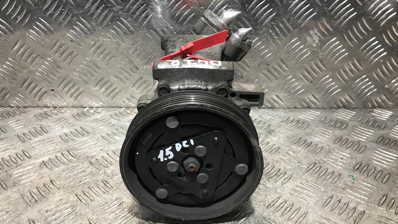 компрессор кондиционера Renault Clio 3 поколение 2007, 1.5 л., K9K 768, дизель, 5МКПП, хетчбэк 5 дв., SD6V12, 8200651251 - фото №1