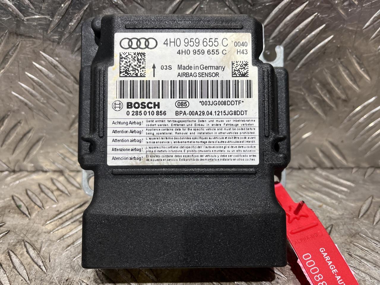 блок AirBag Audi A6 4G/C7 2013, 2.8 л., CHVA, бензин, АКПП, седан, 4H0959655C, 0285010856 - фото №1