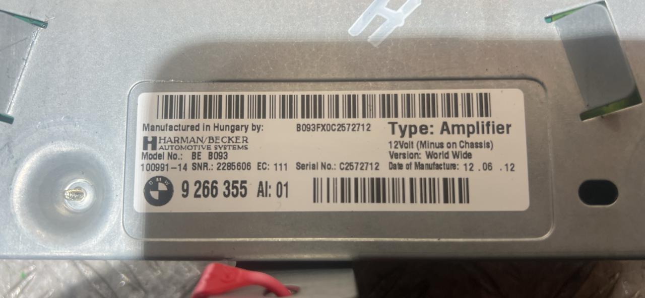 усилитель музыкальный BMW 5 серия F07/F10/F11 2012, 2.0 л., N20 B20 A, бензин, АКПП, седан, 9266355 - фото №1