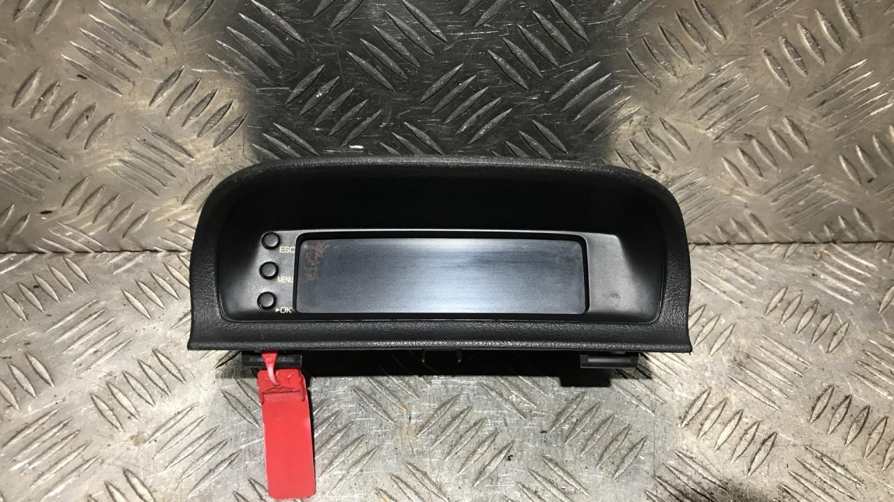 дисплей Peugeot 307 1 поколение 2005, 1.6 л., бензин, МКПП, универсал, 96524732XT, 28114200-8 - фото №1