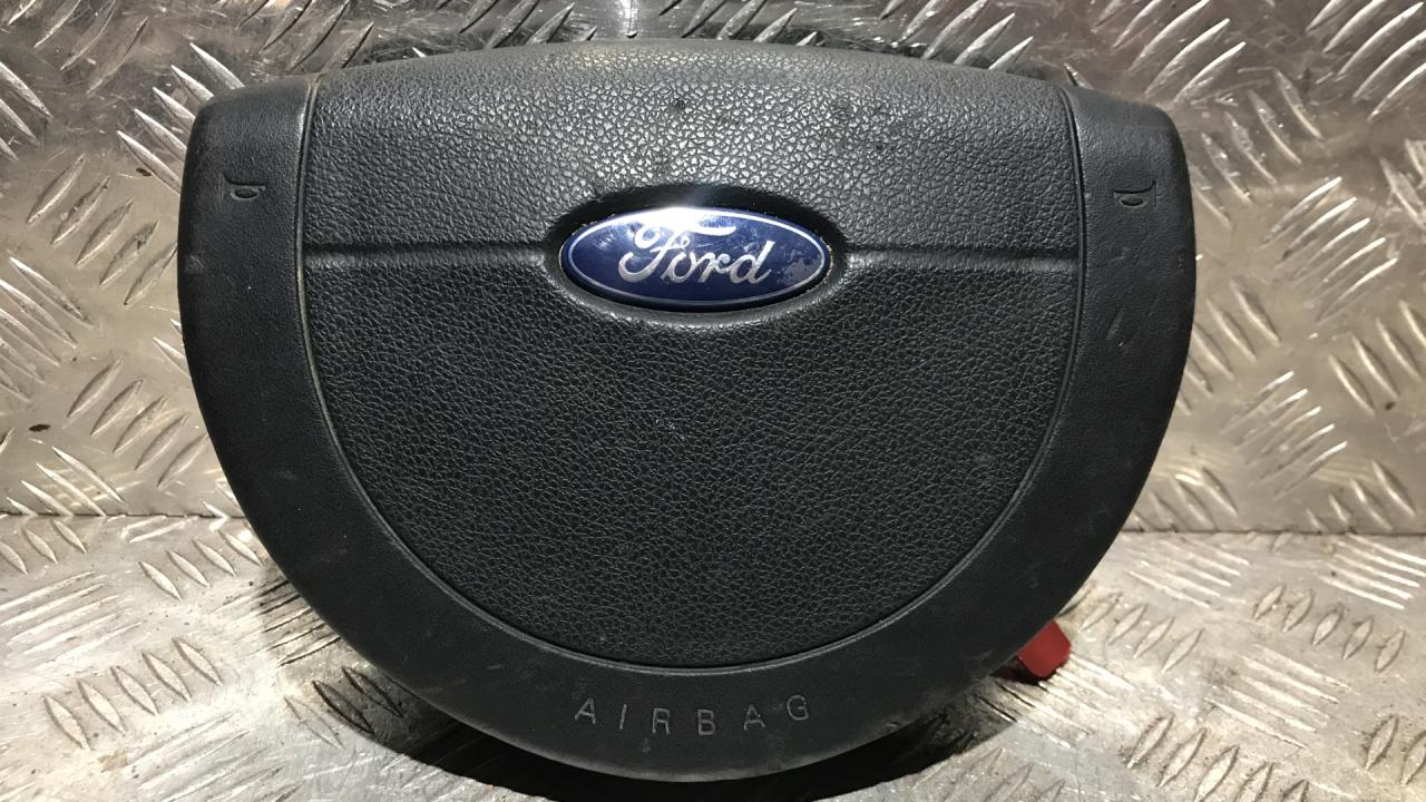 подушка безопасности водителя Ford Fusion 1 поколение 2004, 1.4 л., бензин, МКПП, хетчбэк 5 дв. - фото №1