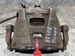 суппорт передний правый Volkswagen Tiguan 1 поколение [рестайлинг] 2013, 1.4 л., CTHA, бензин, АКПП, внедорожник 5 дв., 5N0615124