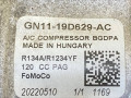 компрессор кондиционера Ford Bronco Sport 1 поколение 2021, 1.5 л., бензин, АКПП, полный подключаемый привод, GN11-19D629-AC - фото №4