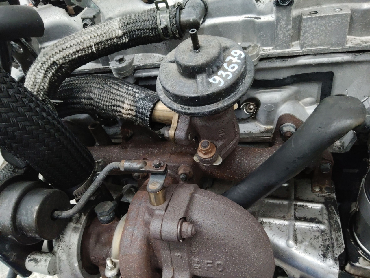 коллектор выпускной Hyundai Trajet 1 поколение 2004, 2.0 л., D4EA, дизель, МКПП - фото №1