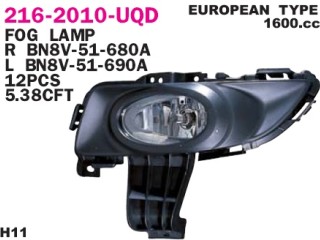 фара противотуманная правая Mazda 3 BK 2005, седан, BN8V51680A, 216-2010R-UQD