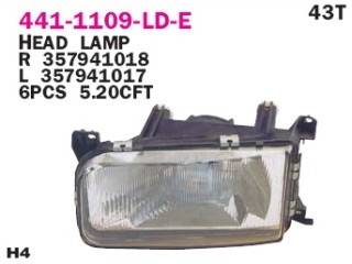 фара левая Volkswagen Passat B3 1990, 441-1109L-LD-E