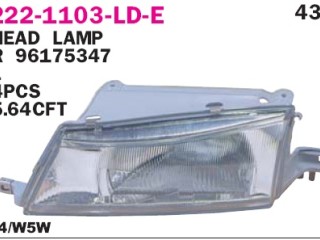 фара правая Daewoo Nexia 1 поколение [рестайлинг] 2002, 222-1103R-LD-E, 222-1103R-LD-E