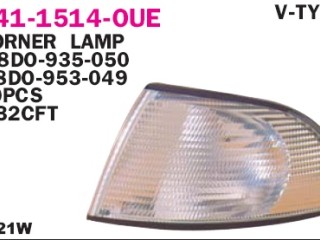 поворотник левый Audi A4 B5 1997, 441-1514LOUE, 8D0953049, 8D0953049A