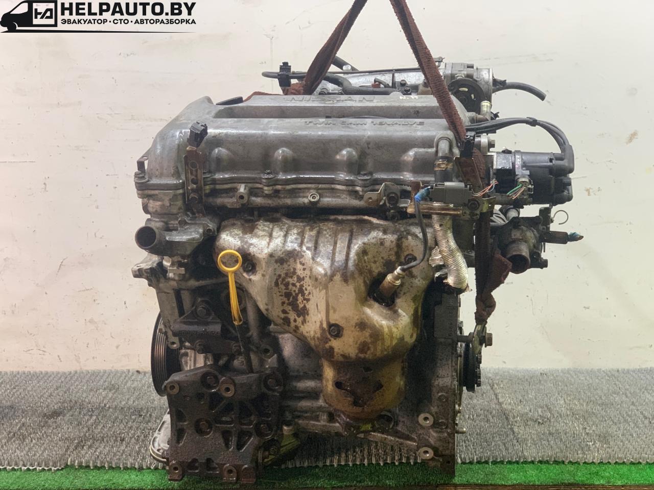 коллектор выпускной Nissan Primera P11 1998, 2.0 л., SR20DE, бензин, 5МКПП, серебристый, седан, передний привод - фото №1