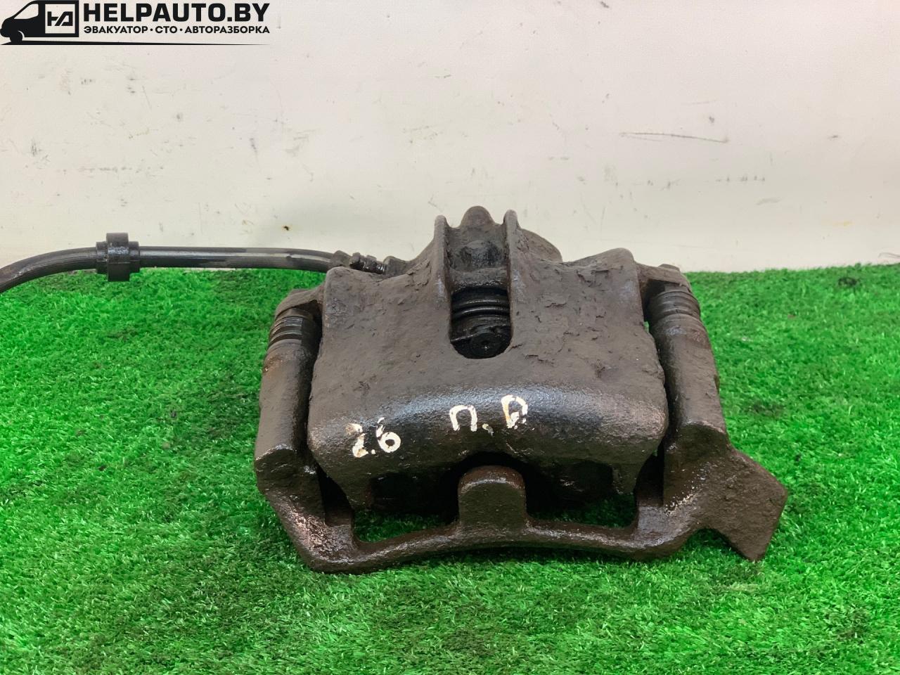 суппорт передний правый Renault Scenic 1 поколение 1997, 1.9 л., F8Q 786, дизель, МКПП, серый, передний привод - фото №1
