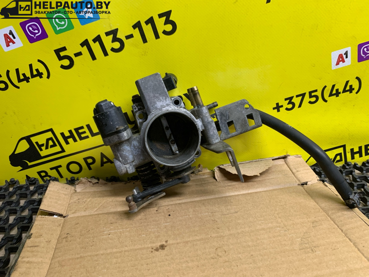 заслонка дроссельная Opel Astra G 1998, 1.4 л., X 14 XE, бензин, МКПП, серебро, универсал, передний привод - фото №1