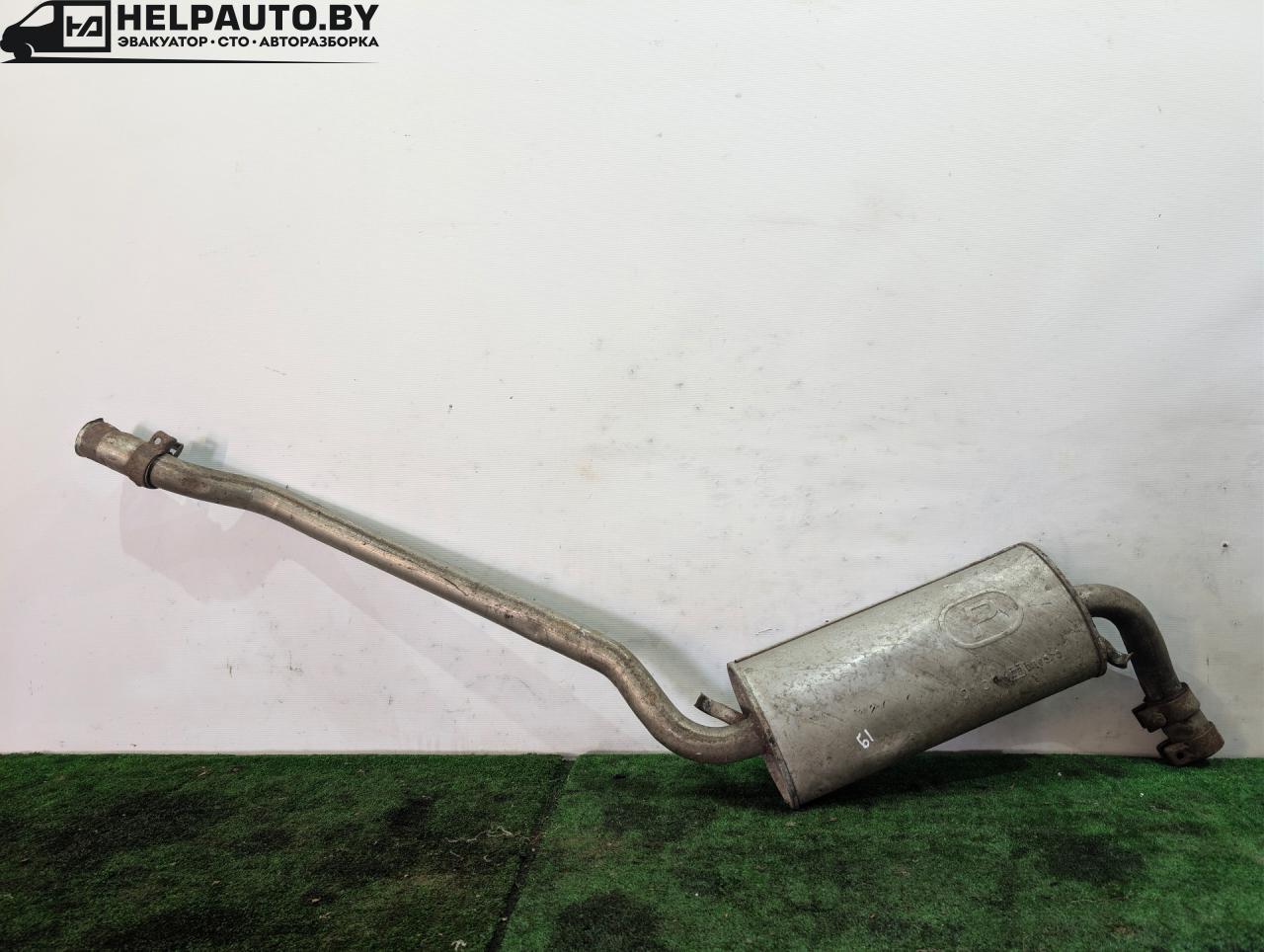 глушитель Audi 80 B3 1990, 1.6 л., PP, бензин, МКПП, оранжевый, седан, передний привод - фото №1