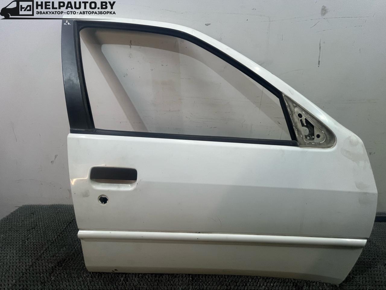 дверь передняя правая Peugeot 306 1 поколение 1997, 1.9 л., D9B (XUD9A), дизель, МКПП, белый, универсал, передний привод, 00531 - фото №1