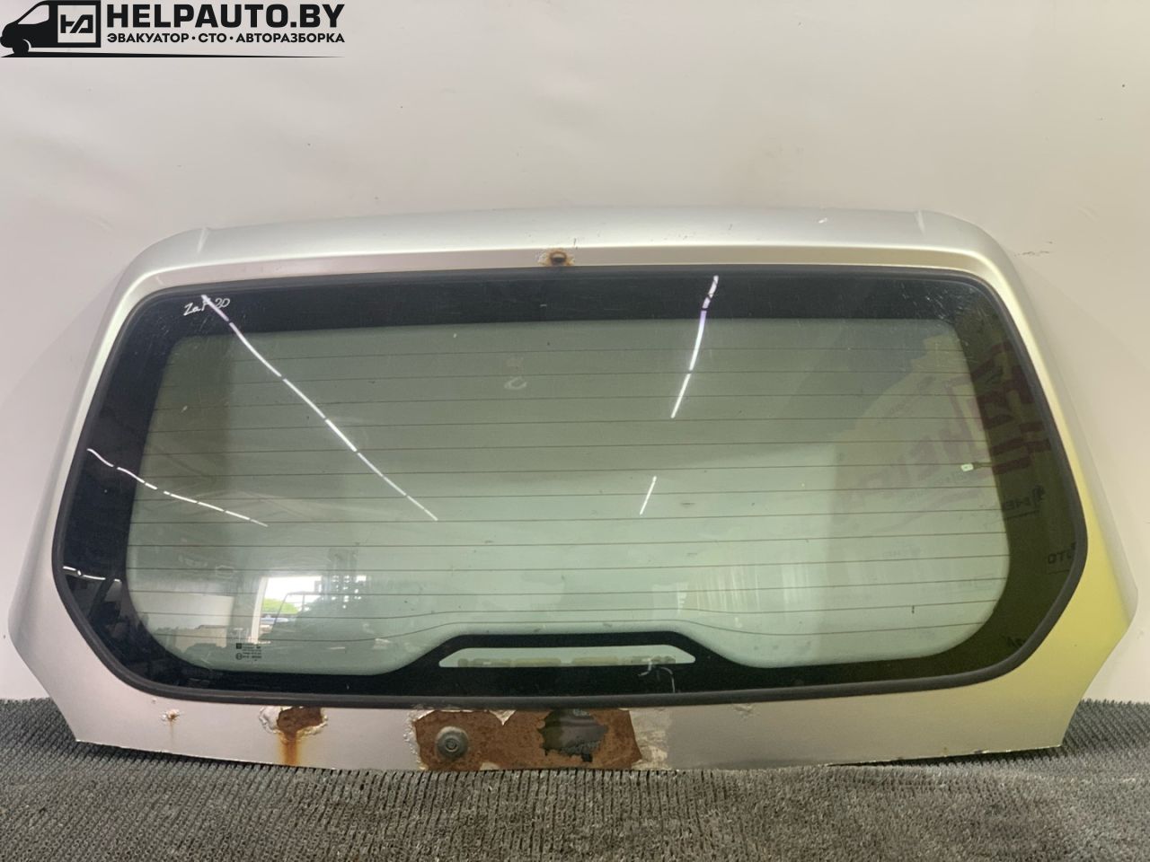 стекло заднее Opel Zafira 1 поколение (A) 1999, 1.8 л., бензин, МКПП, серый, передний привод - фото №1