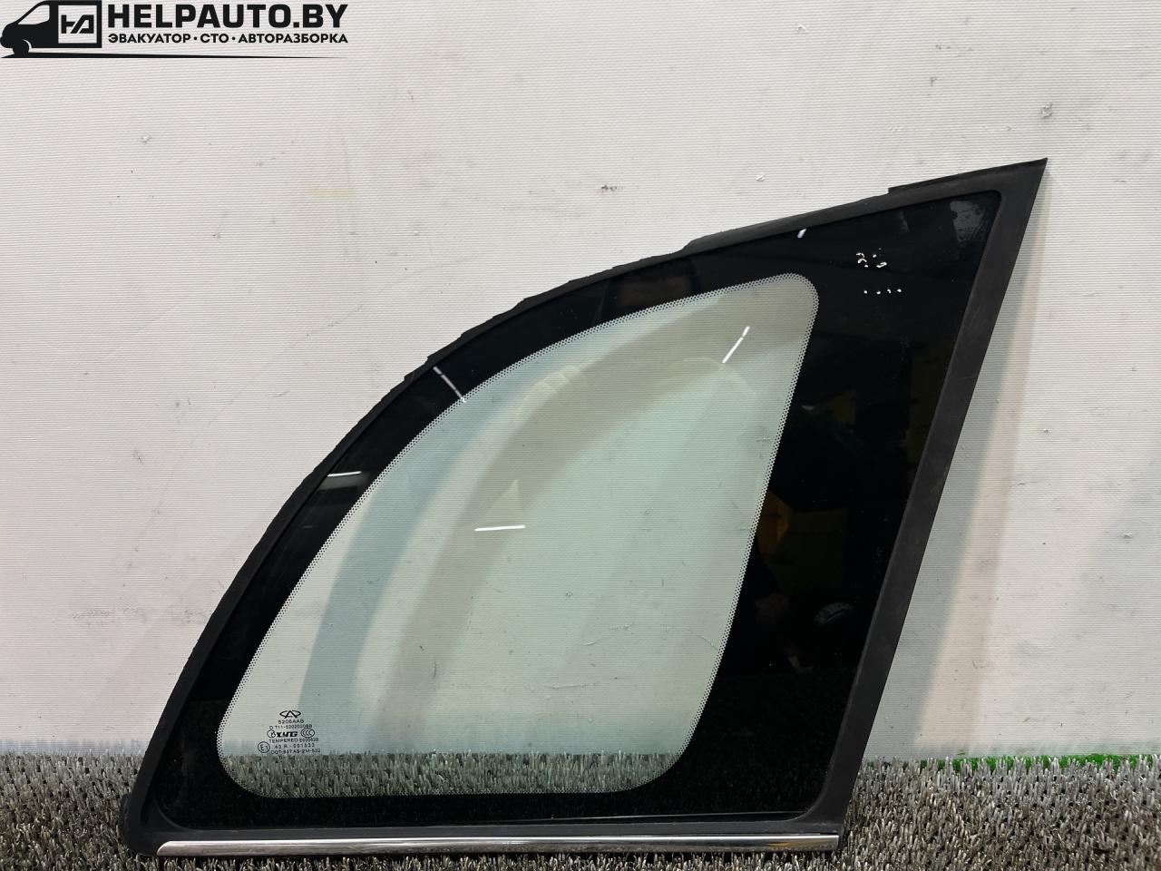 стекло кузовное боковое правое Chery, бензин, МКПП, чёрный, внедорожник 5 дв., 43R-001533 - фото №1