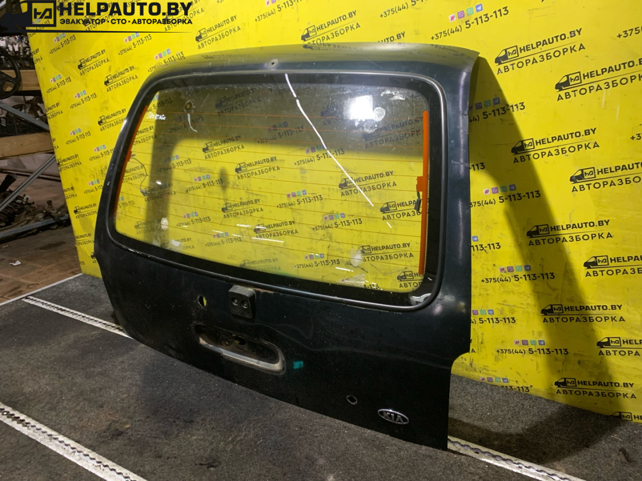 крышка багажника (дверь 3-5) Kia Sportage 1 поколение 2000, 2.0 л., FE (16V), бензин, МКПП, зеленый, полный подключаемый привод, правый руль - фото №1