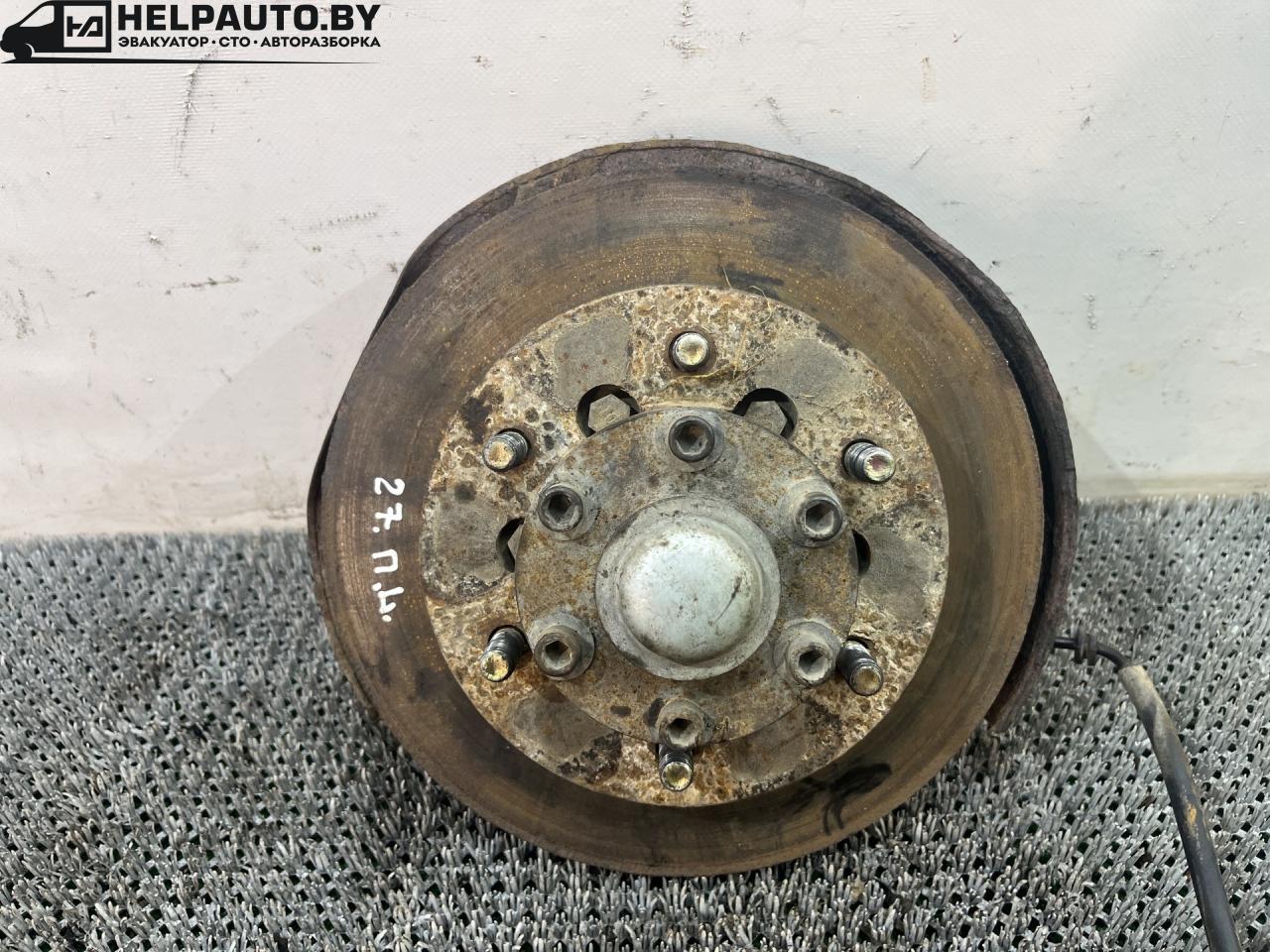 диск тормозной передний Hyundai Terracan 1 поколение 2003, 2.5 л., D4BH, дизель, АКПП, серебристый, внедорожник 5 дв., полный подключаемый привод - фото №1