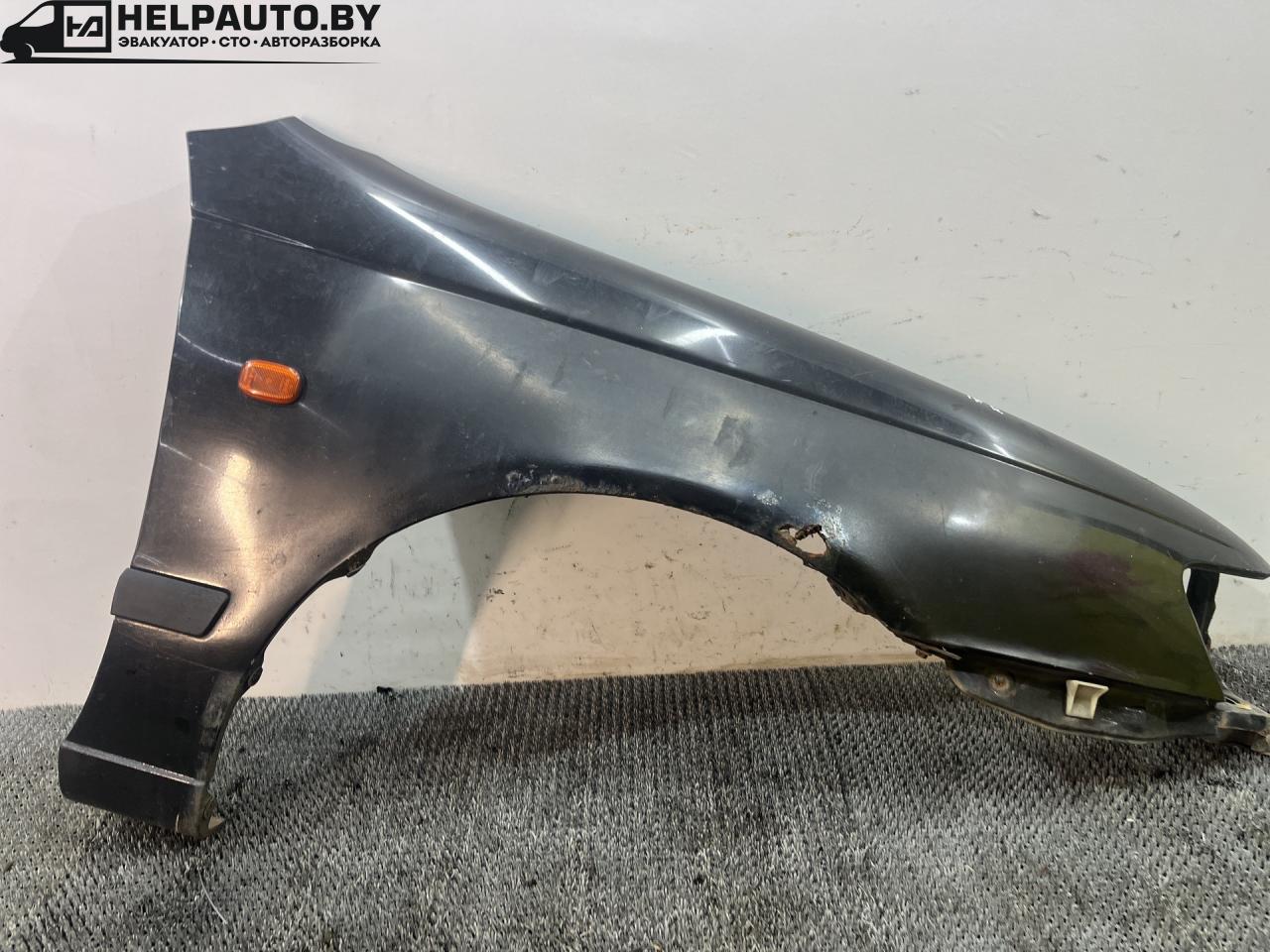 крыло переднее правое Toyota Carina E 1 поколение T190 1995, 1.6 л., 4A-FE, бензин, МКПП, зелёный, хетчбэк 5 дв., передний привод - фото №1