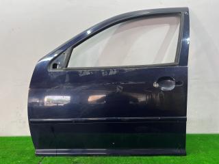 дверь передняя левая Volkswagen Jetta 4 поколение 2001, 2.0 л., AQY, бензин, МКПП, синий, седан, передний привод