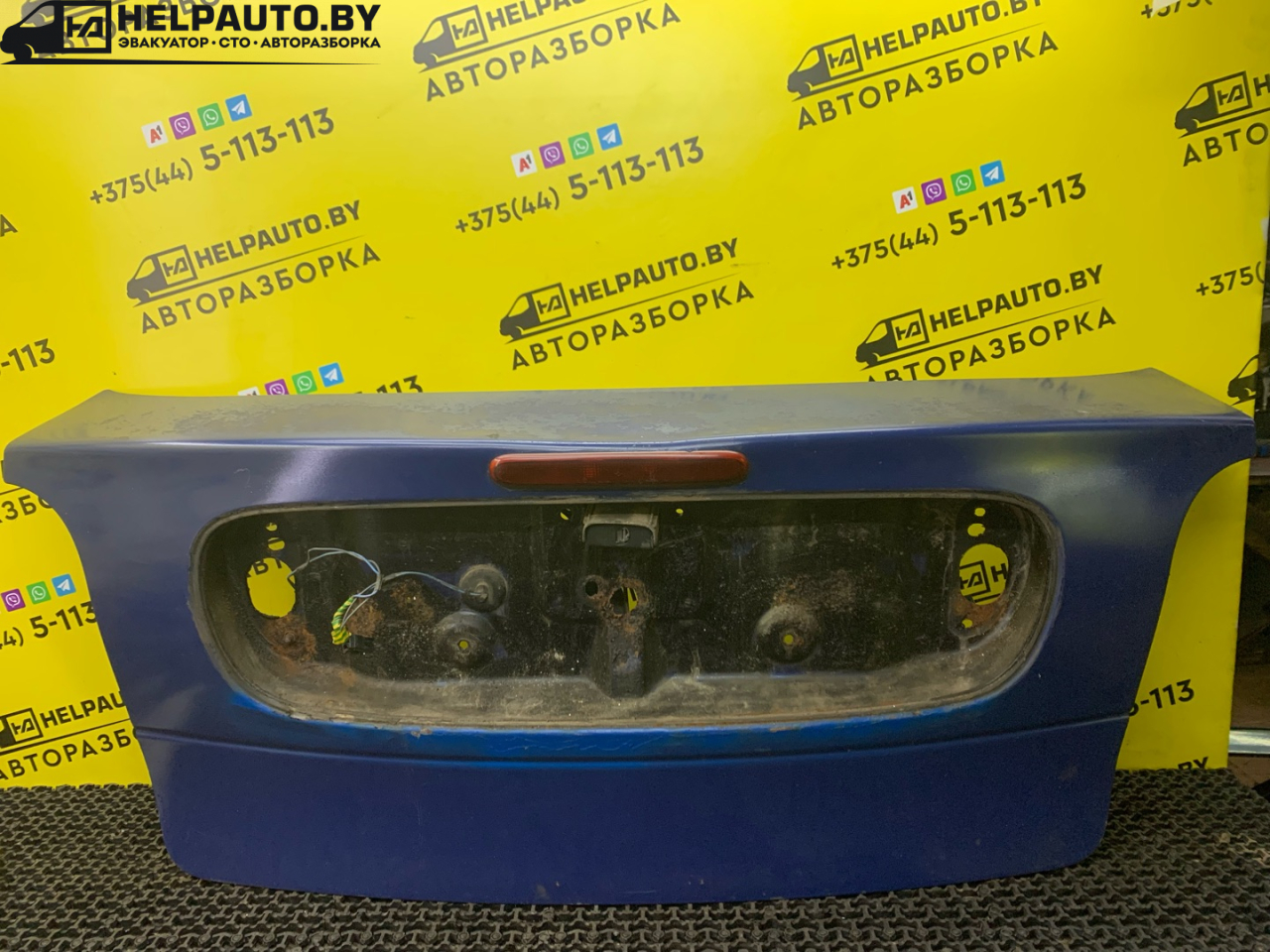 крышка багажника (дверь 3-5) Renault Megane 1 поколение 1996, 1.6 л., K7M 702, бензин, МКПП, синий, купе, передний привод - фото №1