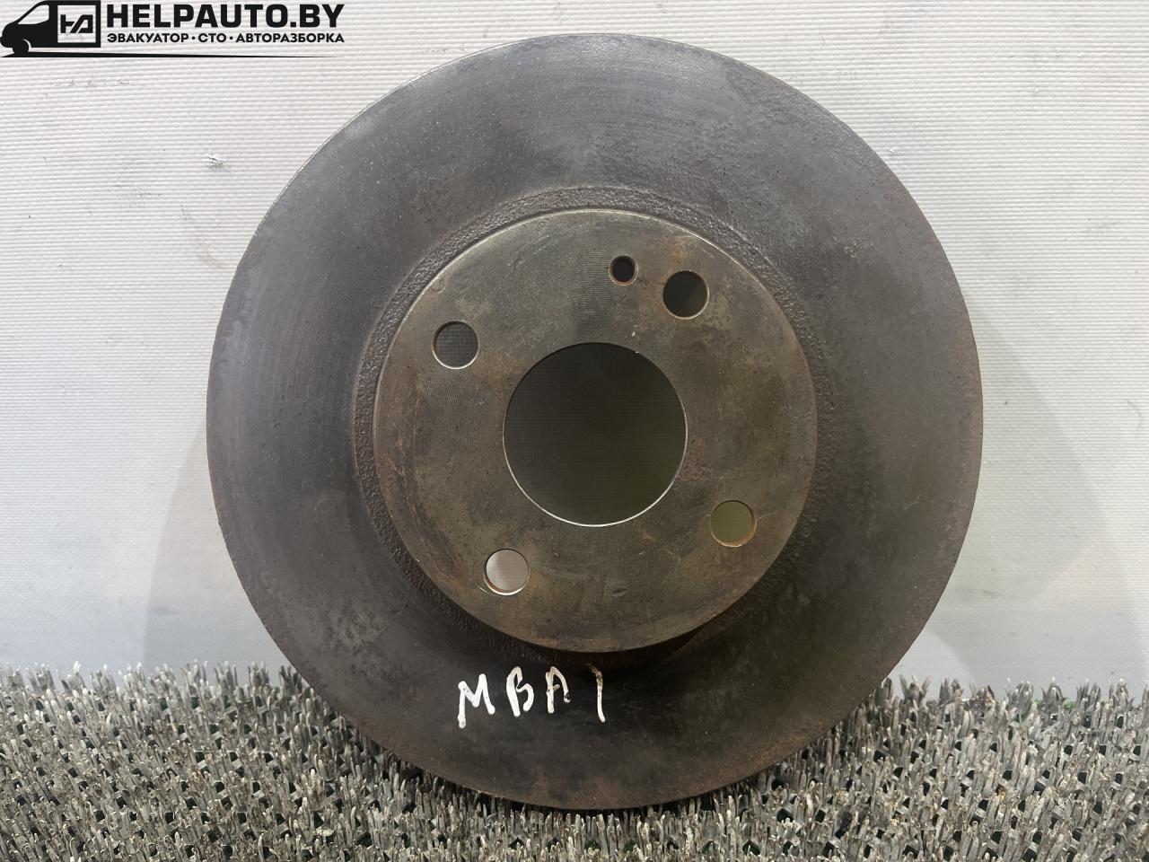 диск тормозной передний Mazda 323F BA 1996, 1.8 л., BP, бензин, МКПП, серебристый, хетчбэк 5 дв. - фото №1