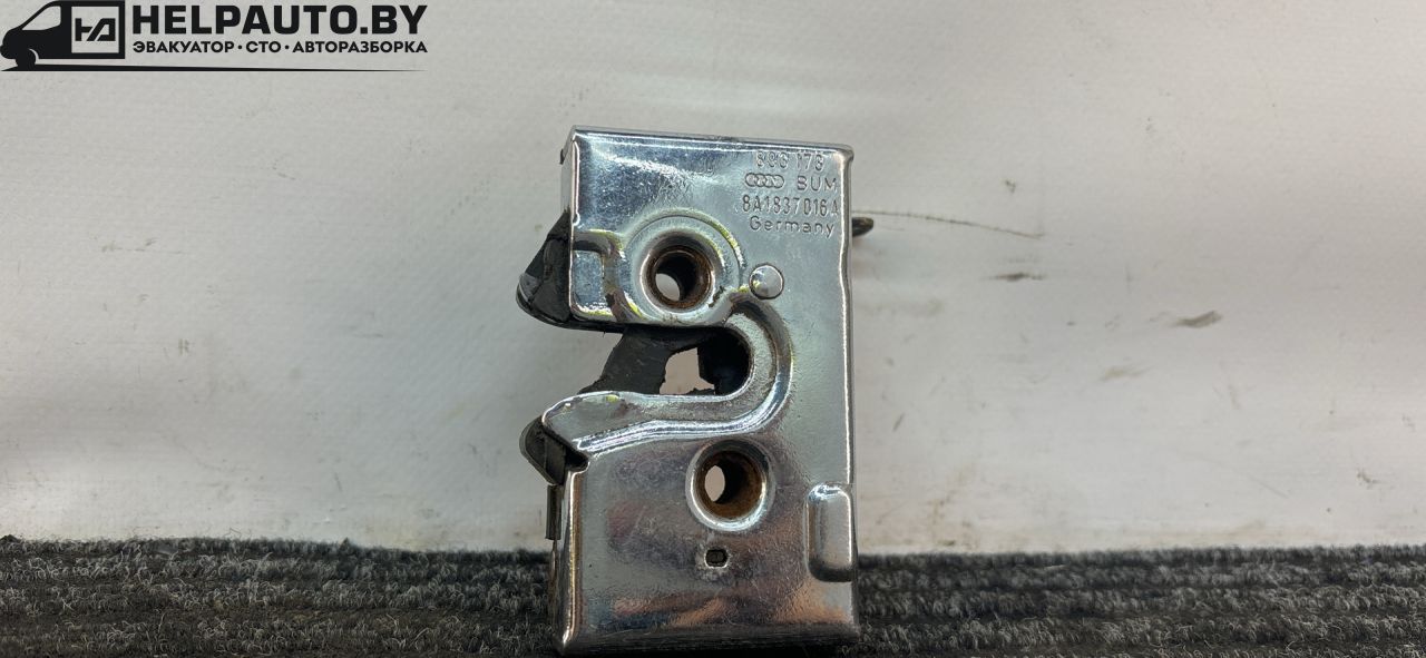 замок двери передней правой Audi 80 B3 89/B3 1991, 1.8 л., бензин, МКПП, серый, седан, передний привод, 993837015A - фото №1