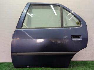 дверь задняя левая Peugeot 306 1 поколение [рестайлинг] 1999, 1.9 л., 162 (XUD9), дизель, МКПП, синий, универсал, передний привод