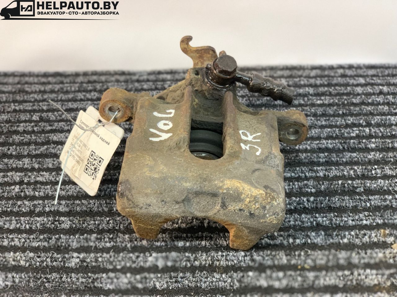 суппорт задний правый Volvo V40 1 поколение 1999, 2.0 л., B 4204 S, бензин, АКПП, синий, универсал, передний привод - фото №1