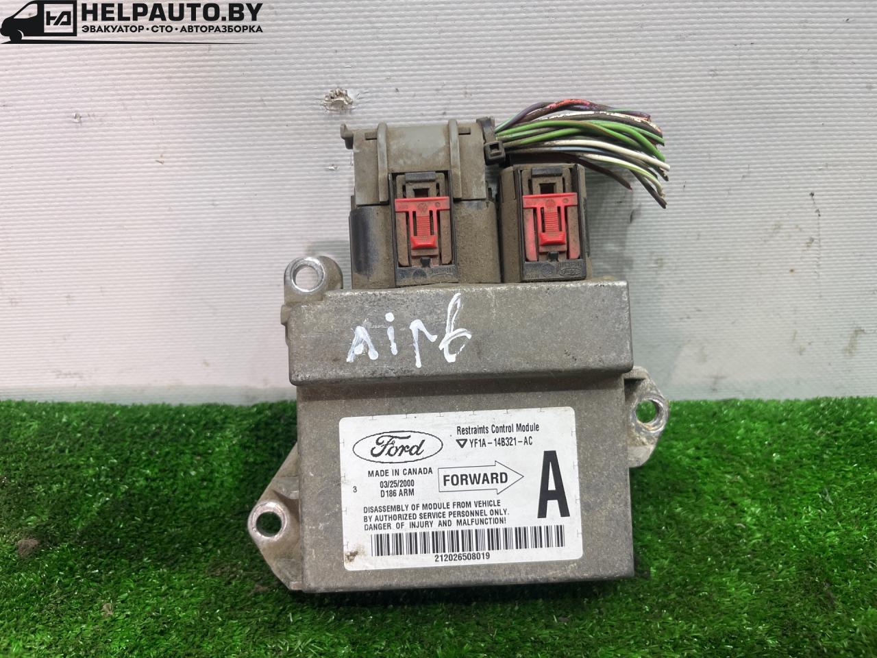 блок AirBag Ford Taurus 4 поколение 2001, 3.0 л., бензин, АКПП, белый, седан, передний привод, YF1A-14B321-AC - фото №1