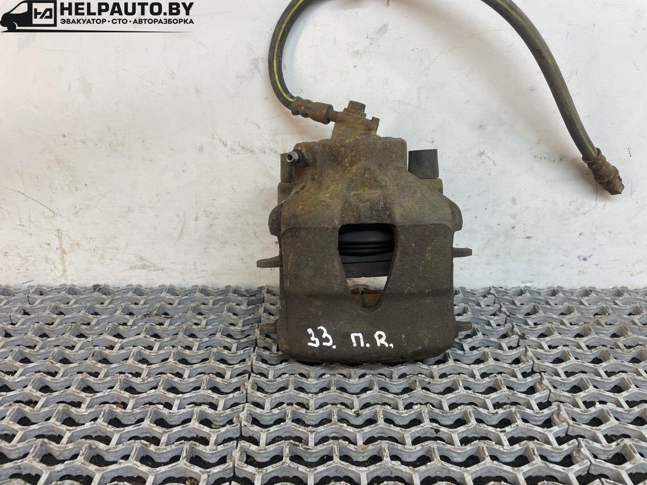 суппорт передний правый Volkswagen Jetta 4 поколение 2001, 2.0 л., AQY, бензин, МКПП, синий, седан, передний привод - фото №1