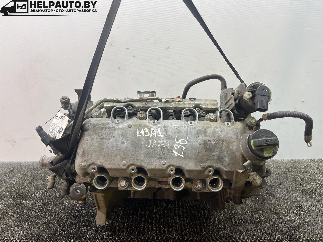 двигатель Honda Jazz 1 поколение 2002, 1.3 л., L13B, бензин, МКПП, голубой, хетчбэк 5 дв., передний привод, L13A1.4077383, L13A1 - фото №1