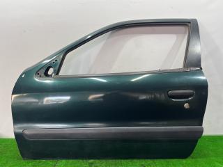 дверь передняя левая Citroen Xsara 1 поколение 1998, 1.6 л., бензин, 5МКПП, зелёный, хетчбэк 3 дв., передний привод