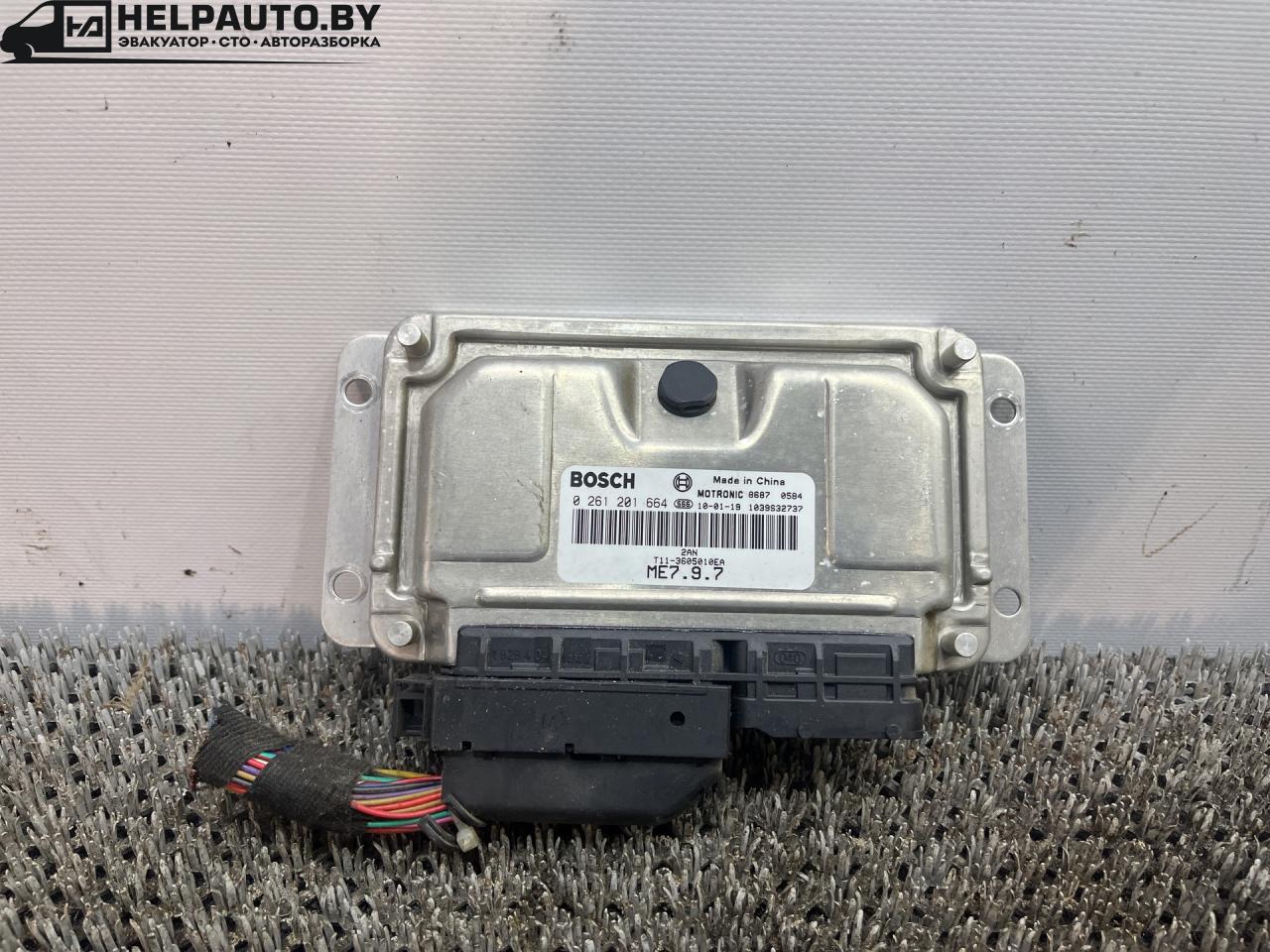 блок управления двигателем Chery, бензин, МКПП, чёрный, внедорожник 5 дв., T11-3605010EA, 0261201664 - фото №1