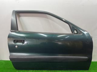 дверь передняя правая Citroen Xsara 1 поколение 1998, 1.6 л., бензин, 5МКПП, зелёный, хетчбэк 3 дв., передний привод