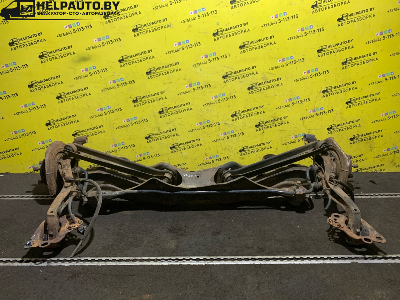 балка подвески задняя Opel Vectra B 1996, 1.7 л., X 17 DT (TC4EE1), дизель, МКПП, серебро, хетчбэк 5 дв., передний привод - фото №1