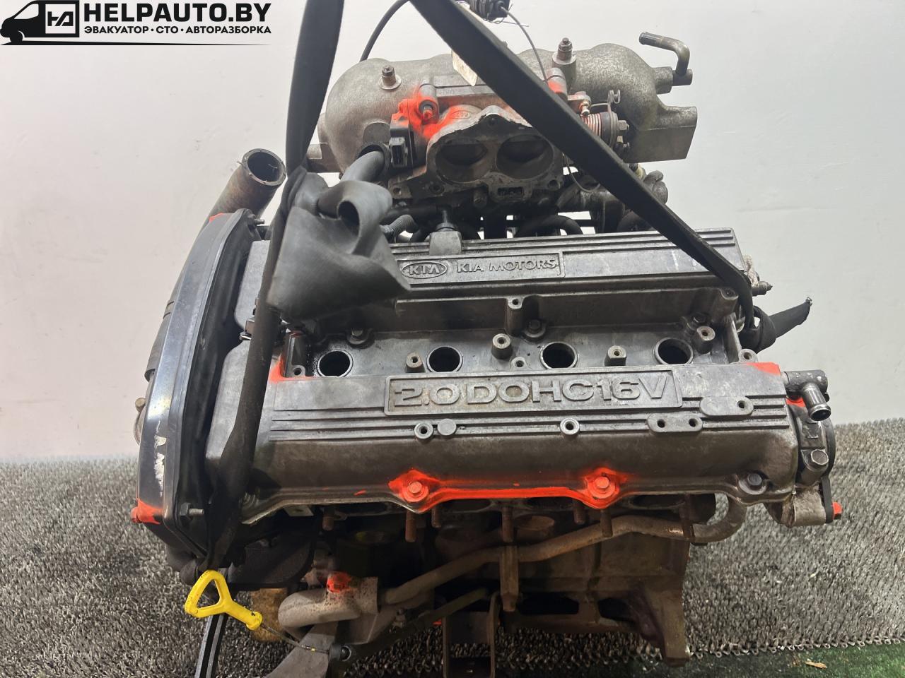 двигатель Kia Sportage 1 поколение 2000, 2.0 л., FE (16V), бензин, МКПП, зеленый, полный подключаемый привод, правый руль, FE - фото №1