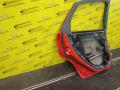 дверь задняя левая Ford Focus 2 поколение 2006, 1.6 л., HWDA, бензин, МКПП, красный, хетчбэк 5 дв., передний привод - фото №2