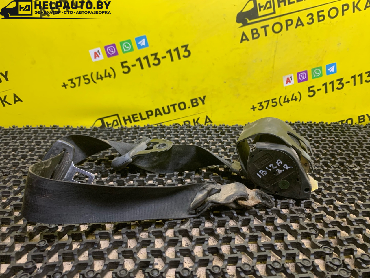 ремень безопасности SEAT Ibiza 2 поколение 1998, 1.6 л., ALM, бензин, 5МКПП, синий, хетчбэк 5 дв., передний привод - фото №1