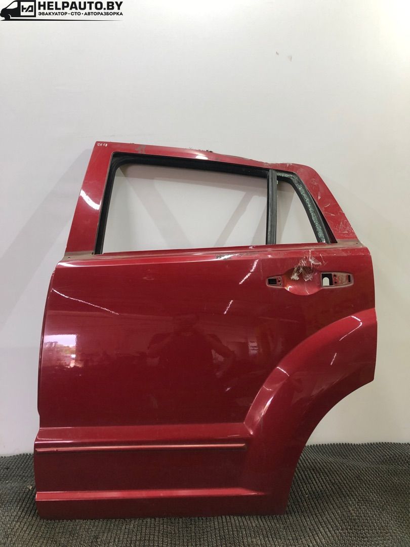 дверь задняя левая Dodge Caliber 1 поколение 2008, 1.8 л., бензин, МКПП, красный, хетчбэк 5 дв., передний привод - фото №1
