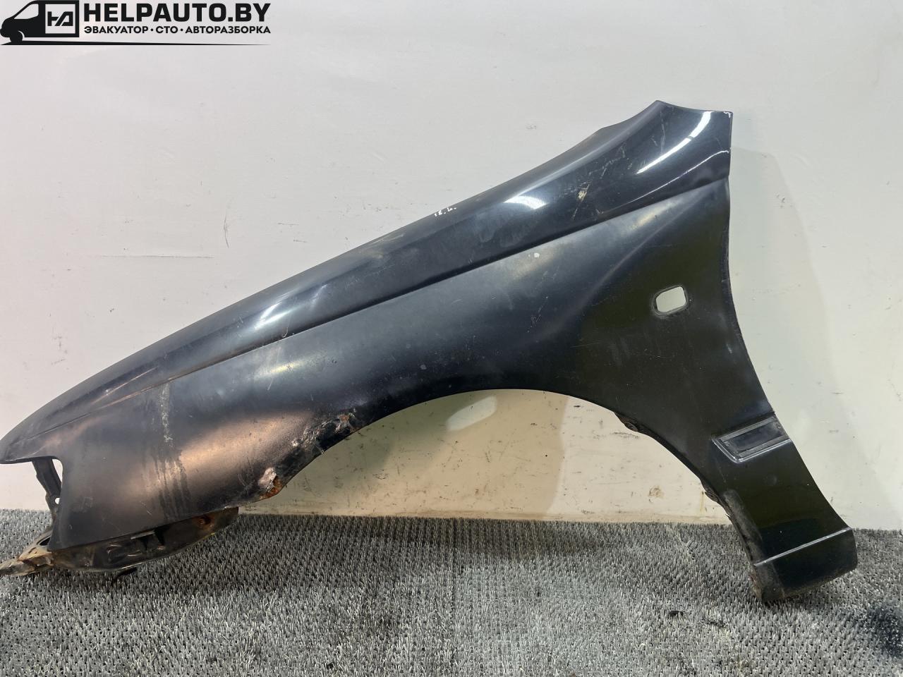 крыло переднее левое Toyota Carina E 1 поколение T190 1995, 1.6 л., 4A-FE, бензин, МКПП, зелёный, хетчбэк 5 дв., передний привод - фото №1