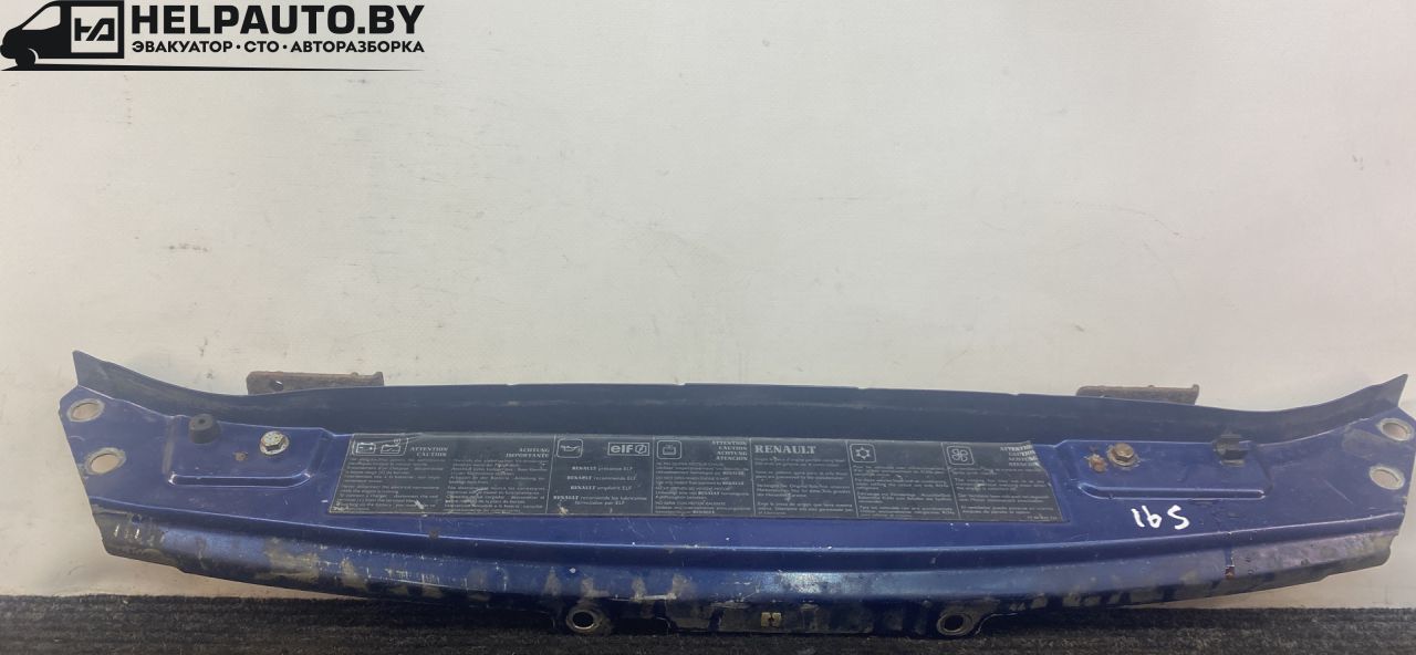 передняя панель крепления облицовки (телевизор) Renault Scenic 1 поколение 1998, 1.6 л., бензин, МКПП, синий, передний привод - фото №1