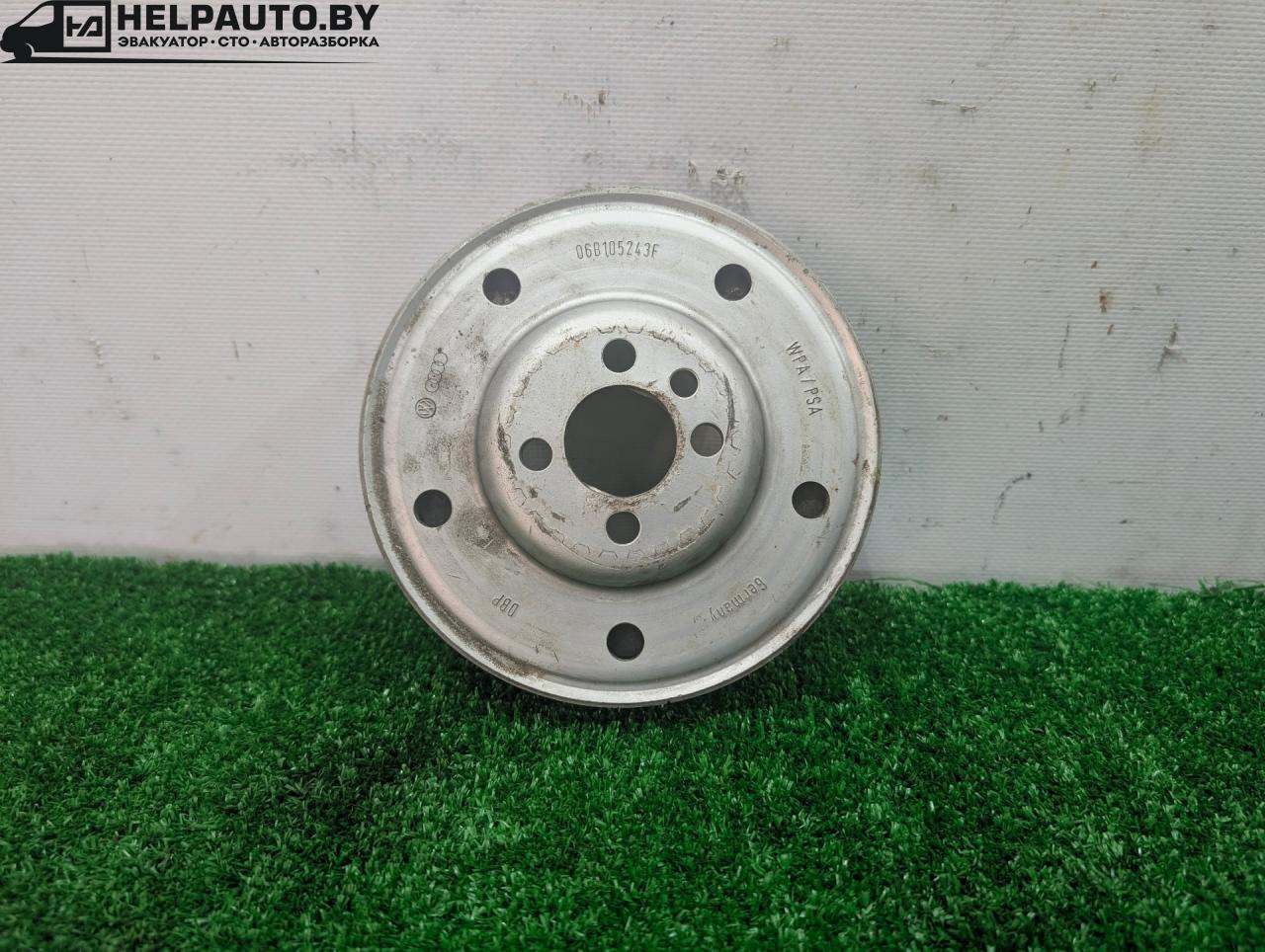 шкив коленвала Audi A4 B6 2005, 2.0 л., бензин, МКПП, универсал, передний привод, 06B105243F - фото №1